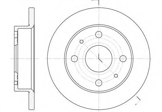 WOKING D683000 гальмівний диск