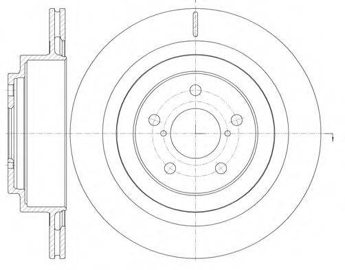 WOKING D6100110 гальмівний диск