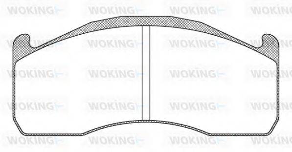 WOKING JSA1228310 Комплект гальмівних колодок, дискове гальмо