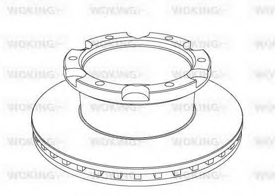 WOKING NSA103620 гальмівний диск