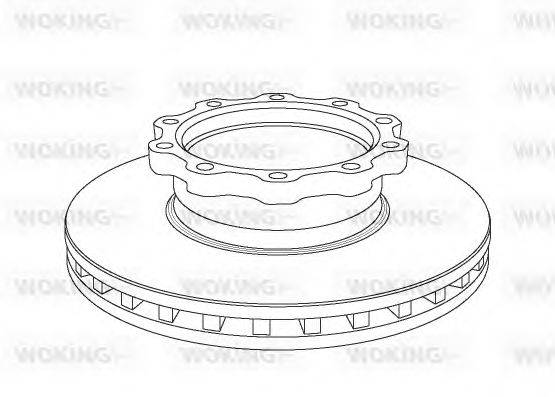 WOKING NSA103820 гальмівний диск