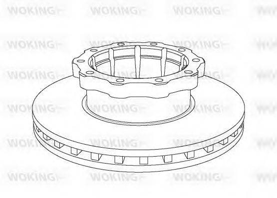 WOKING NSA104820 гальмівний диск