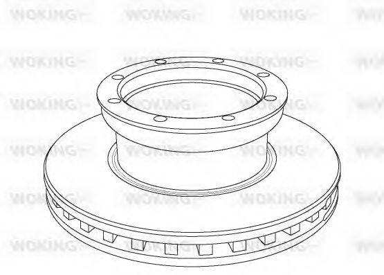 WOKING NSA105420 гальмівний диск