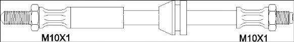 WOKING G190001 Гальмівний шланг