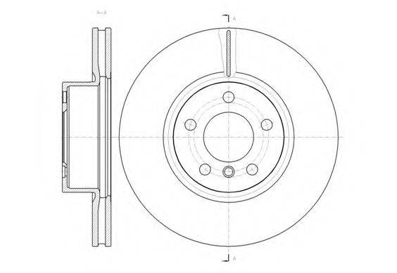 WOKING D6145410 гальмівний диск