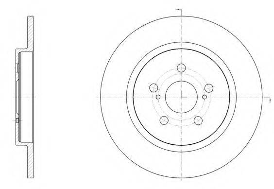 WOKING D6146400 гальмівний диск