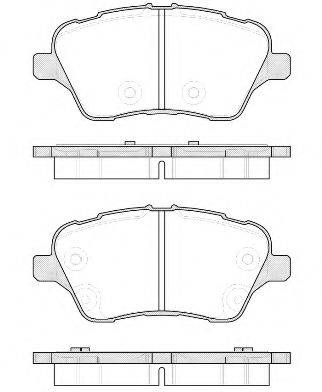 WOKING P1414300 Комплект гальмівних колодок, дискове гальмо