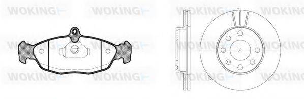 WOKING 8293302 Комплект гальм, дисковий гальмівний механізм