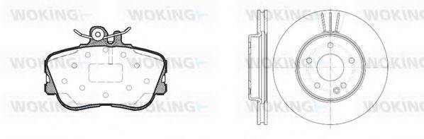 WOKING 8545302 Комплект гальм, дисковий гальмівний механізм