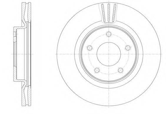 WOKING D6153310 гальмівний диск