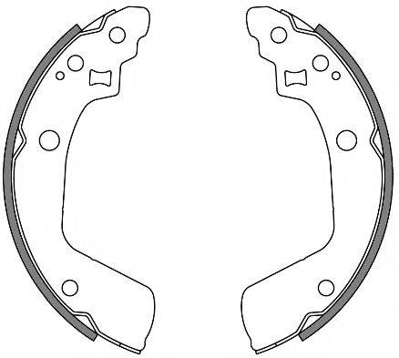 WOKING Z424100 Комплект гальмівних колодок