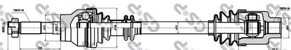 GSP 235010 Приводний вал