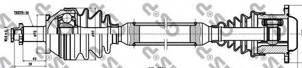 GSP 261099 Приводний вал