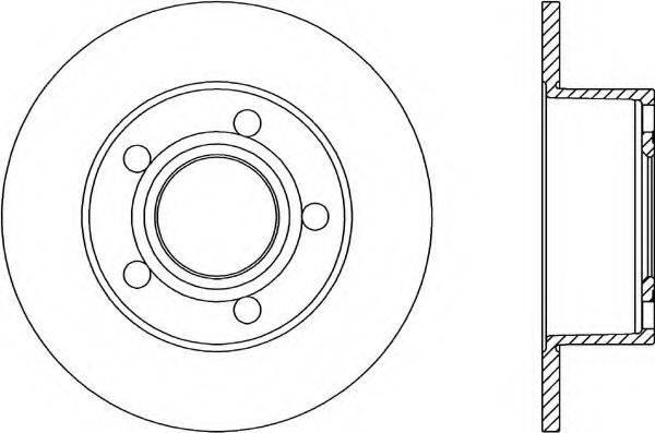 OPEN PARTS BDR103810 гальмівний диск
