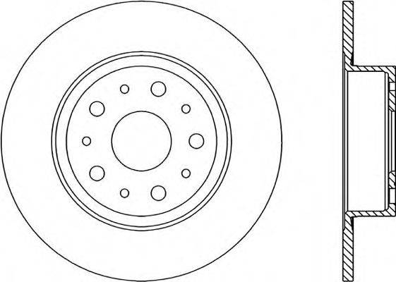 OPEN PARTS BDR123410 гальмівний диск