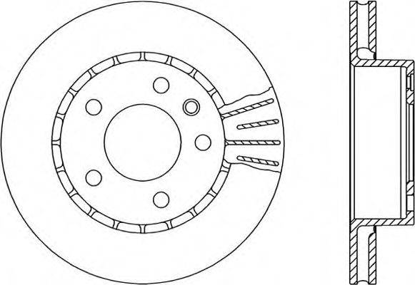 OPEN PARTS BDR140720 гальмівний диск