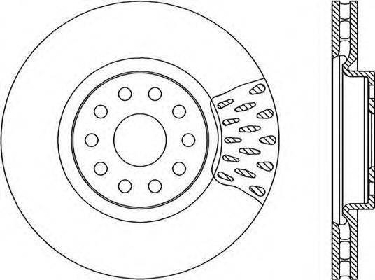 OPEN PARTS BDR173720 гальмівний диск