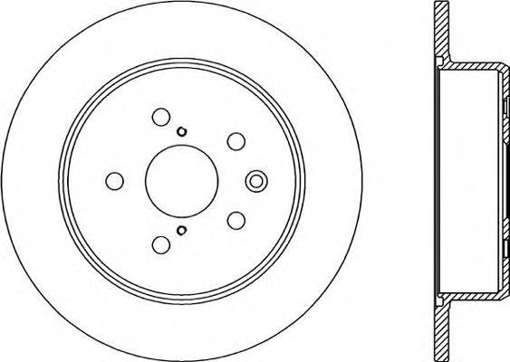 OPEN PARTS BDR202010 гальмівний диск