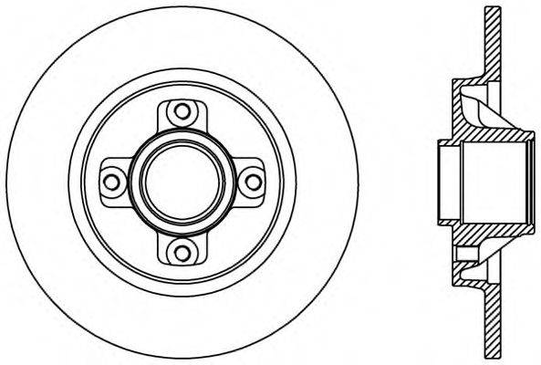 OPEN PARTS BDR238710 гальмівний диск