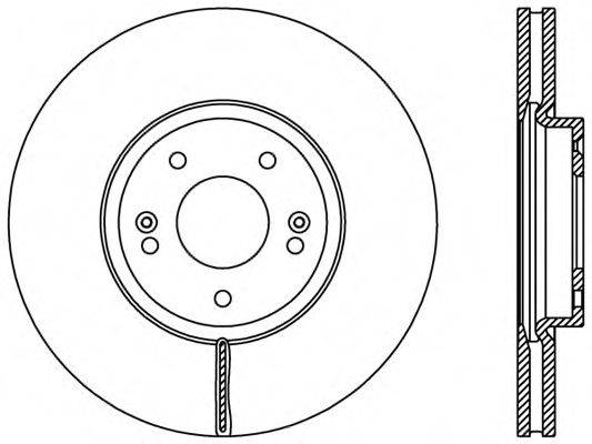 OPEN PARTS BDR240720 гальмівний диск