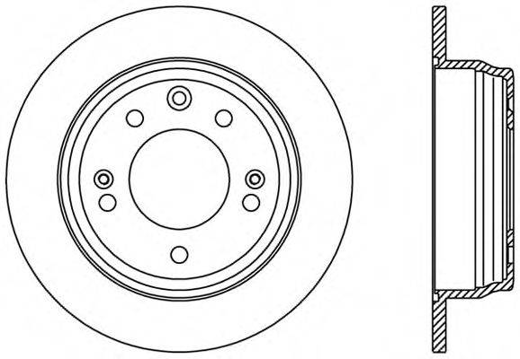 OPEN PARTS BDR240910 гальмівний диск