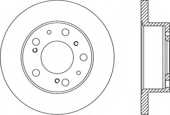 OPEN PARTS BDA113610 гальмівний диск