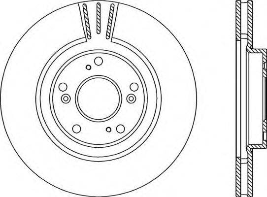 OPEN PARTS BDA220920 гальмівний диск