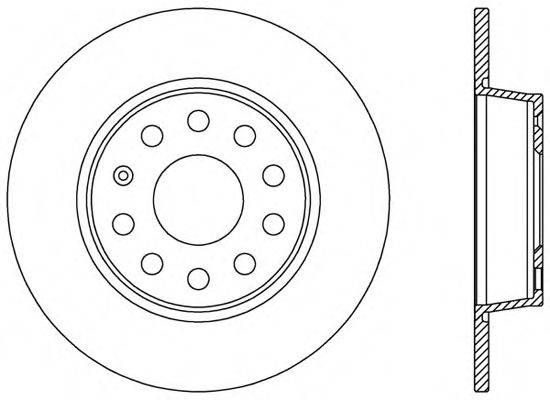 OPEN PARTS BDA253910 гальмівний диск