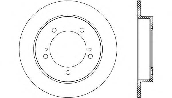 OPEN PARTS BDA270710 гальмівний диск