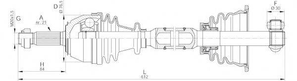 OPEN PARTS DRS601000 Приводний вал