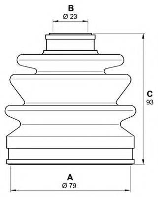 OPEN PARTS SJK703800 Комплект пильника, приводний вал