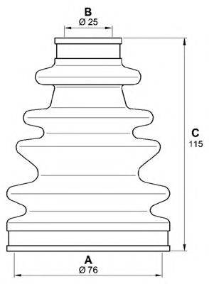 OPEN PARTS SJK704500 Комплект пильника, приводний вал