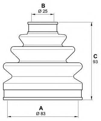 OPEN PARTS SJK709900 Комплект пильника, приводний вал