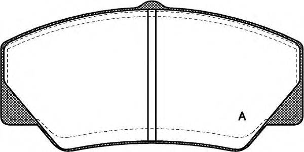 OPEN PARTS BPA020600 Комплект гальмівних колодок, дискове гальмо