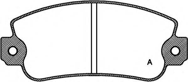 OPEN PARTS BPA037230 Комплект гальмівних колодок, дискове гальмо