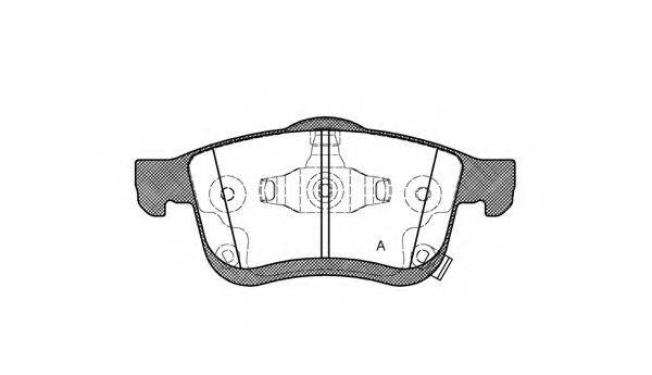 OPEN PARTS BPA118342 Комплект гальмівних колодок, дискове гальмо