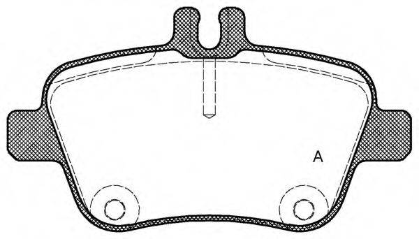 OPEN PARTS BPA147700 Комплект гальмівних колодок, дискове гальмо