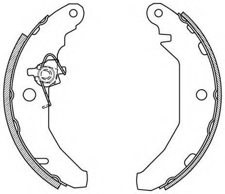 OPEN PARTS BSA202800 Комплект гальмівних колодок