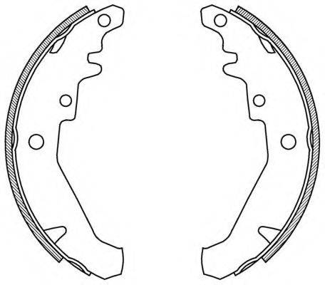 OPEN PARTS BSA206900 Комплект гальмівних колодок
