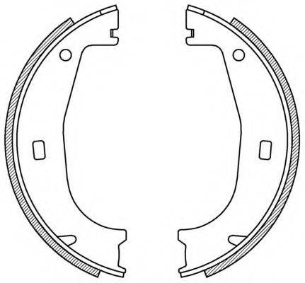 OPEN PARTS BSA215500 Комплект гальмівних колодок