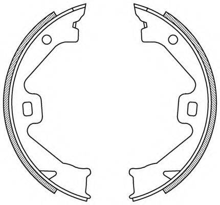 OPEN PARTS BSA218600 Комплект гальмівних колодок