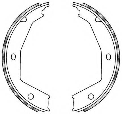 OPEN PARTS BSA218700 Комплект гальмівних колодок