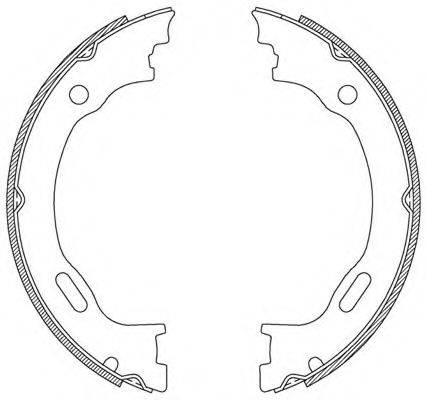 OPEN PARTS BSA218900 Комплект гальмівних колодок