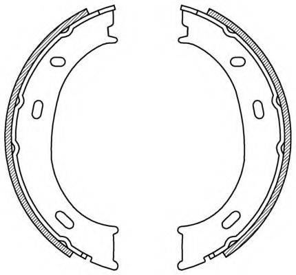 OPEN PARTS BSA219200 Комплект гальмівних колодок