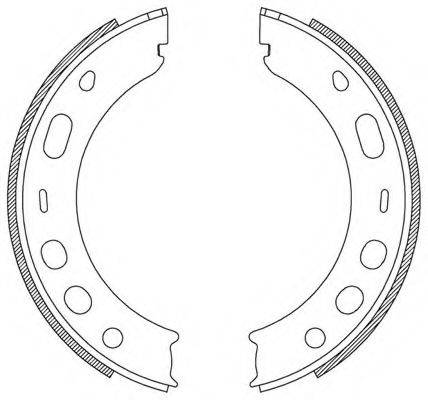 OPEN PARTS BSA220400 Комплект гальмівних колодок