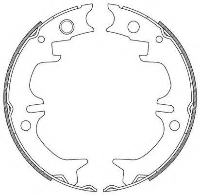 OPEN PARTS BSA220800 Комплект гальмівних колодок