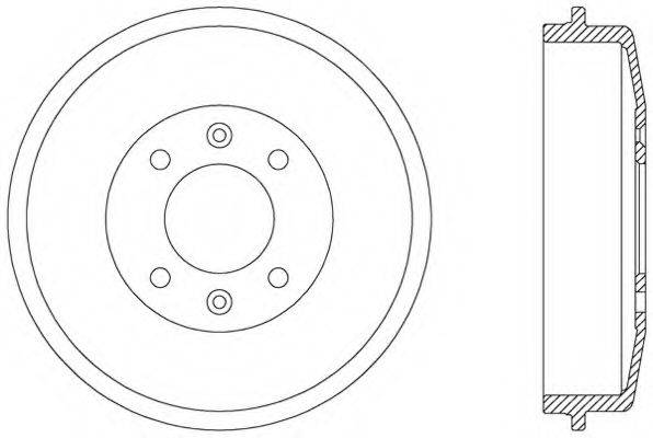 OPEN PARTS BAD901510 Гальмівний барабан