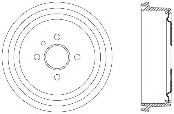 OPEN PARTS BAD902020 Гальмівний барабан