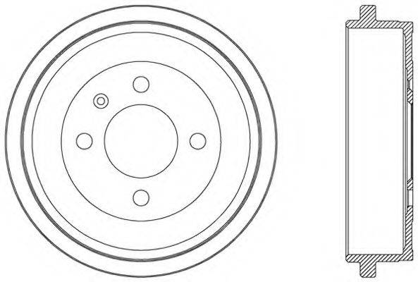 OPEN PARTS BAD904810 Гальмівний барабан