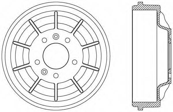 OPEN PARTS BAD907910 Гальмівний барабан